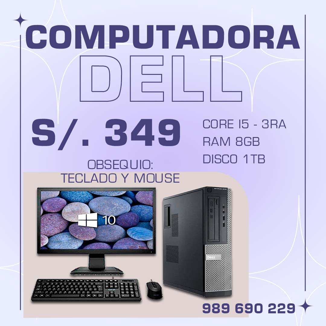 OFERTA ESPECIAL EN COMPUTADORA DELL